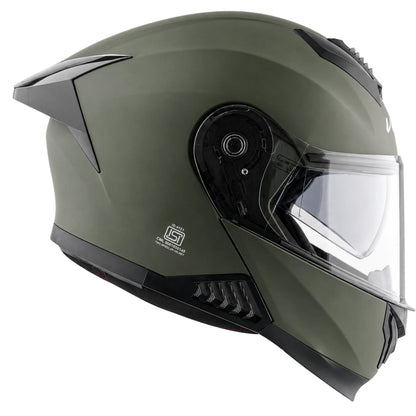 Vega Boolean Flip up Helmet with spoiler