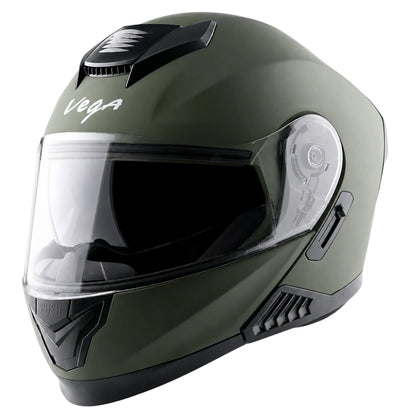 Vega Boolean Flip up Helmet with spoiler