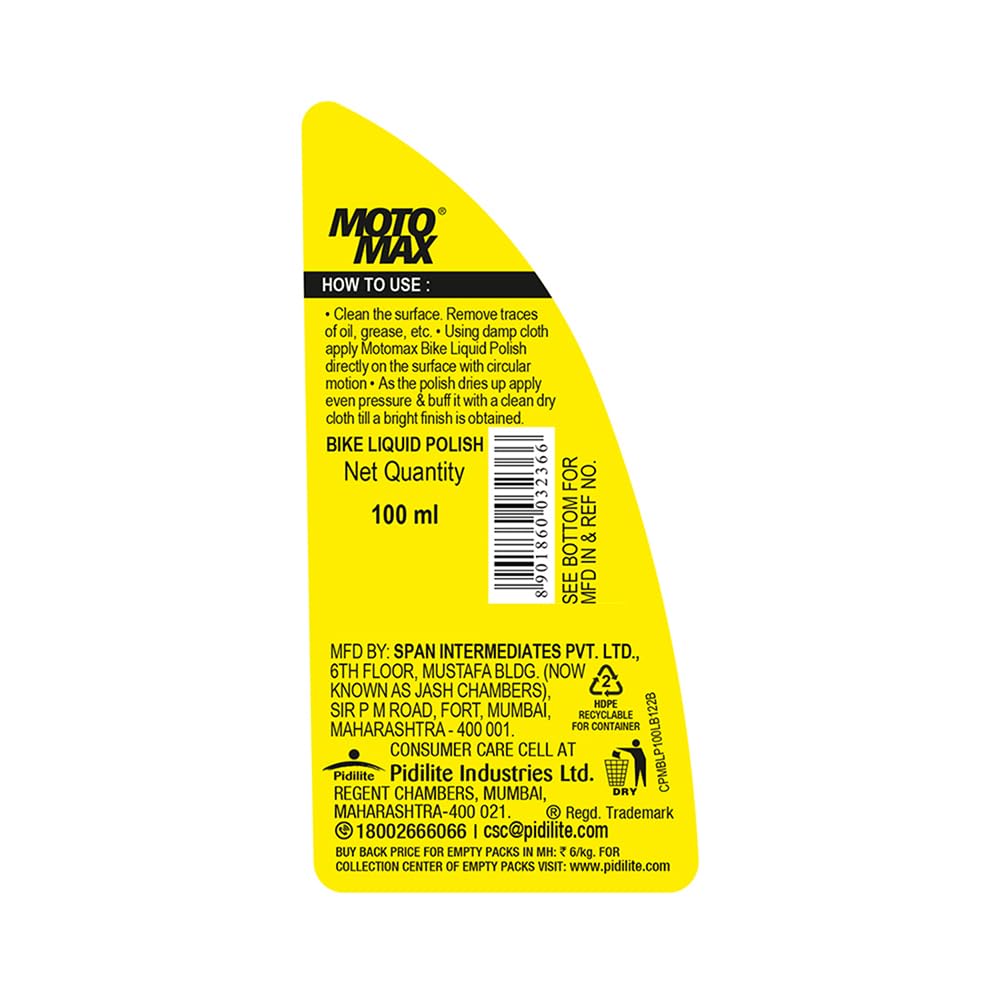 MOTOMAX BIKE LIQUID POLISH 100ML