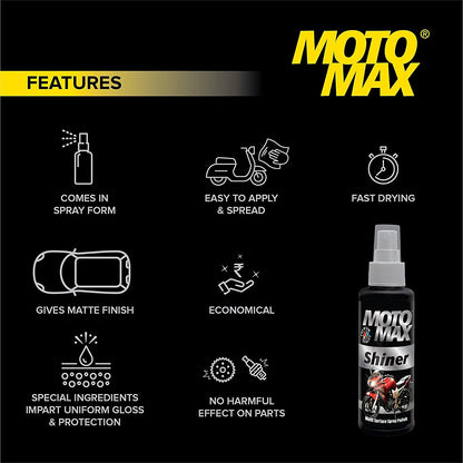 Pidilite Motomax Shiner Multi surface Spray Polish 100 ml
