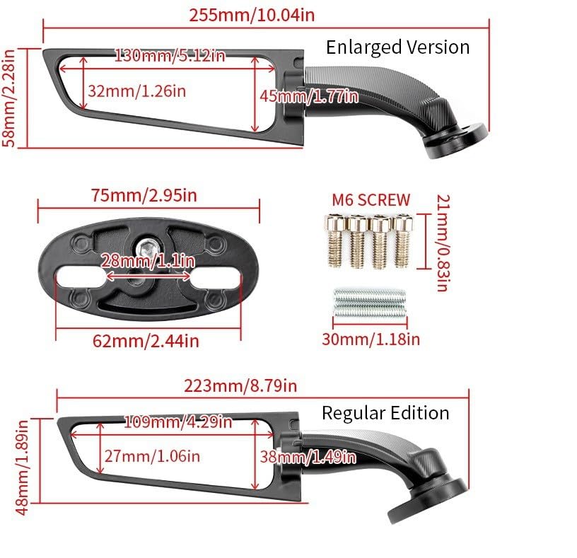 STEALTH MIRROR VISOR FITTING