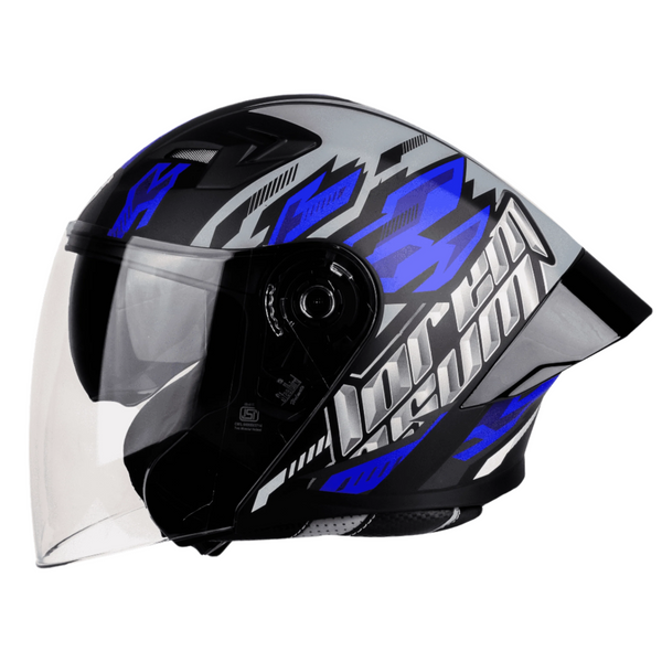 BLACK WITH BLUE