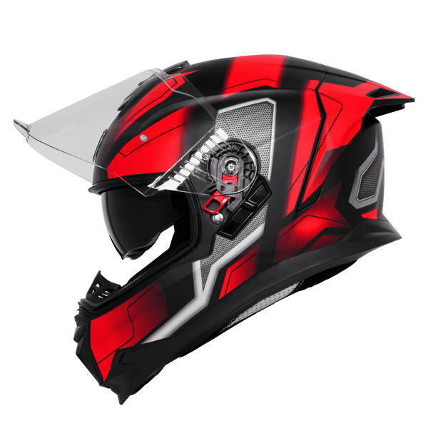 BLACK WITH RED