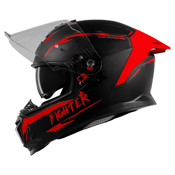 BLACK WITH RED