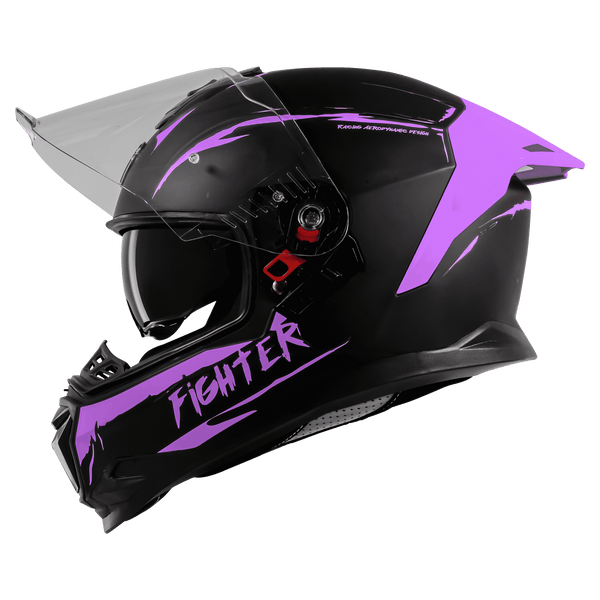 BLACK WITH PURPLE