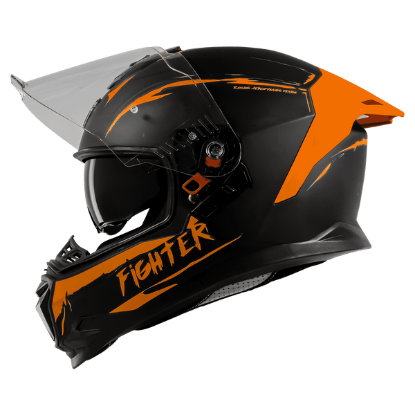 BLACK WITH ORANGE
