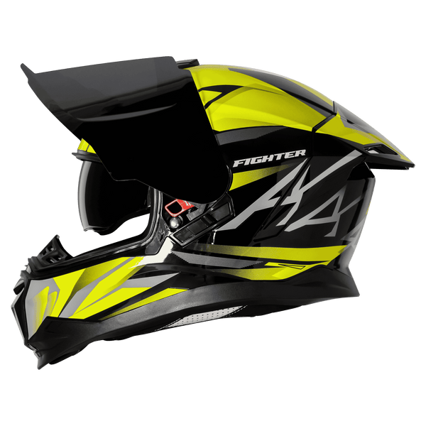 BLACK WITH FLUO YELLOW