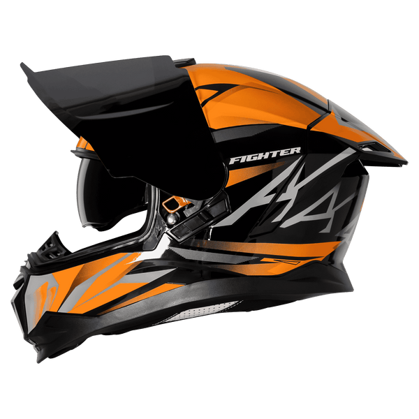 BLACK WITH ORANGE