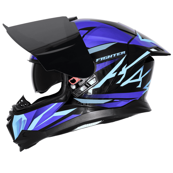 BLACK WITH SKY BLUE
