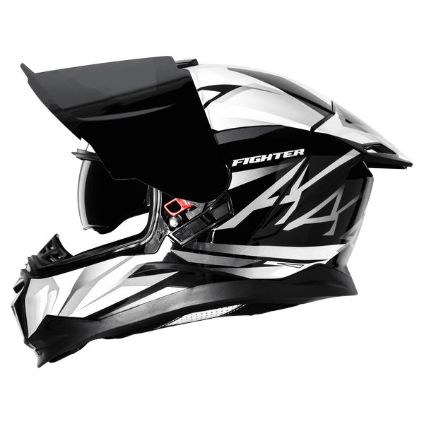 BLACK WITH WHITE
