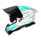 GLOSSY WHITE WITH SEA GREEN