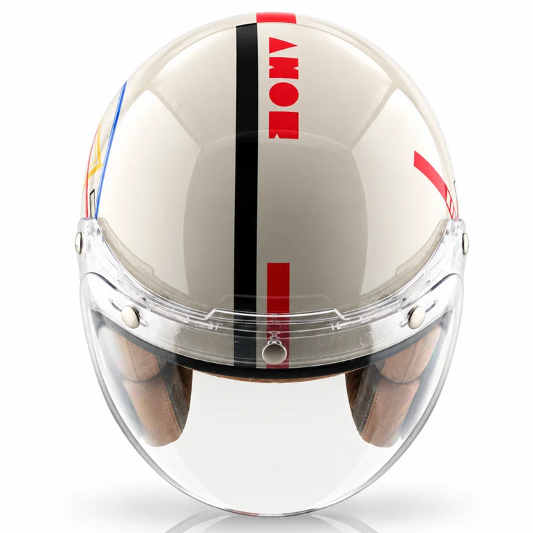 Retro Jet Geometric Open Face Helmet