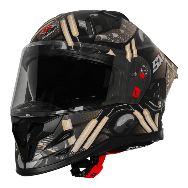 GLOSSY BLACK WITH DESERT STORM