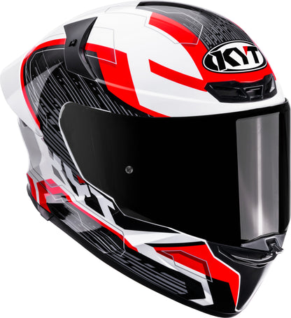 KYT TT REVO SPEEDING WHITE RED