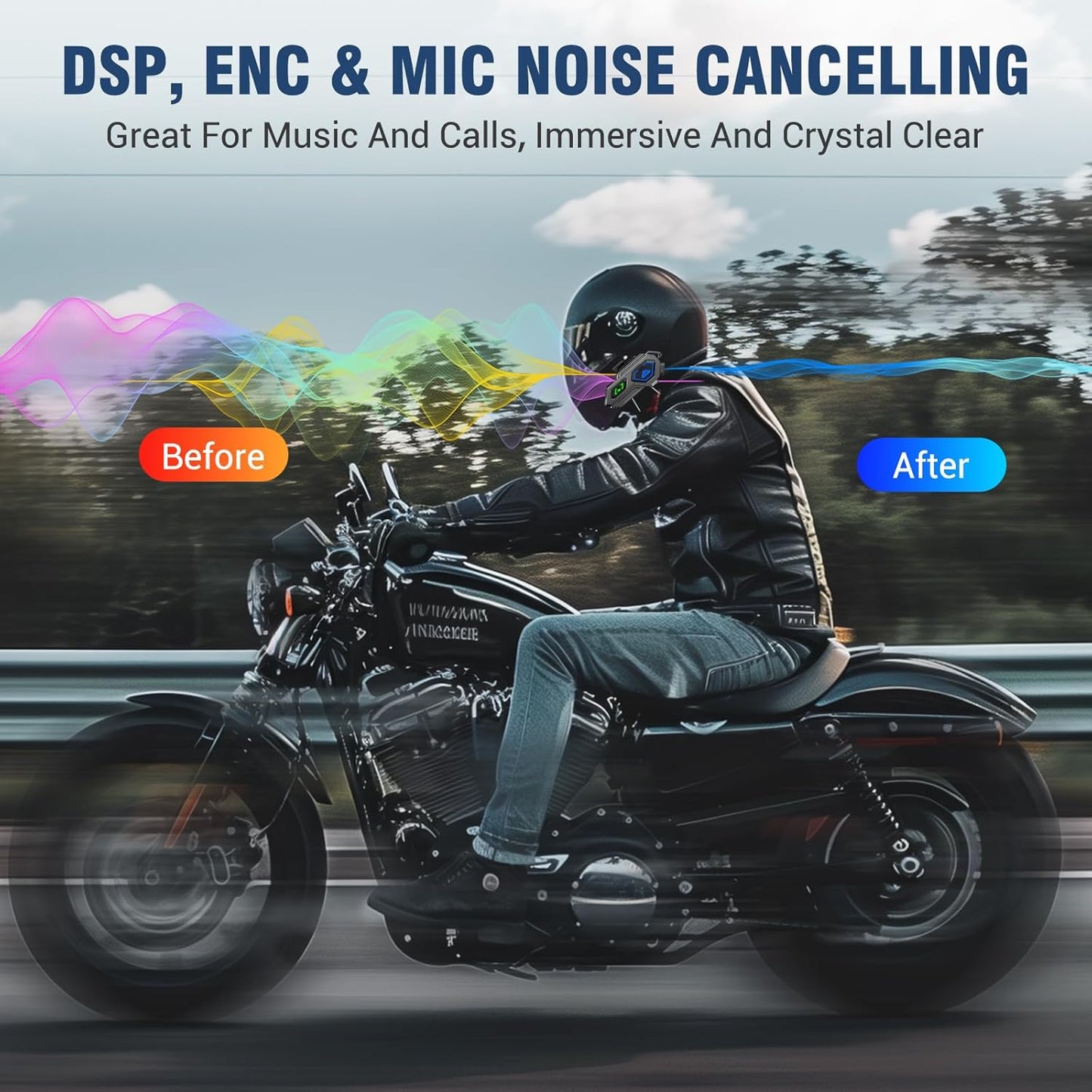 EDYELL C8 Pro Motorcycle Bluetooth