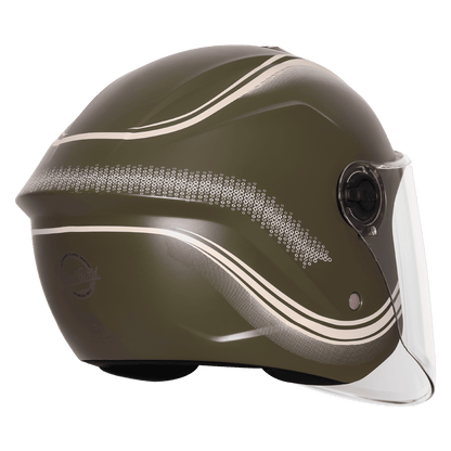 SBH-80 FR2 GLOSSY BATTLE WITH GREEN WHITE STRIPE