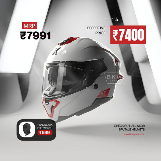 Brutale Corsa Dual Spoiler Helmet + Complimentary Balaclava worth 599