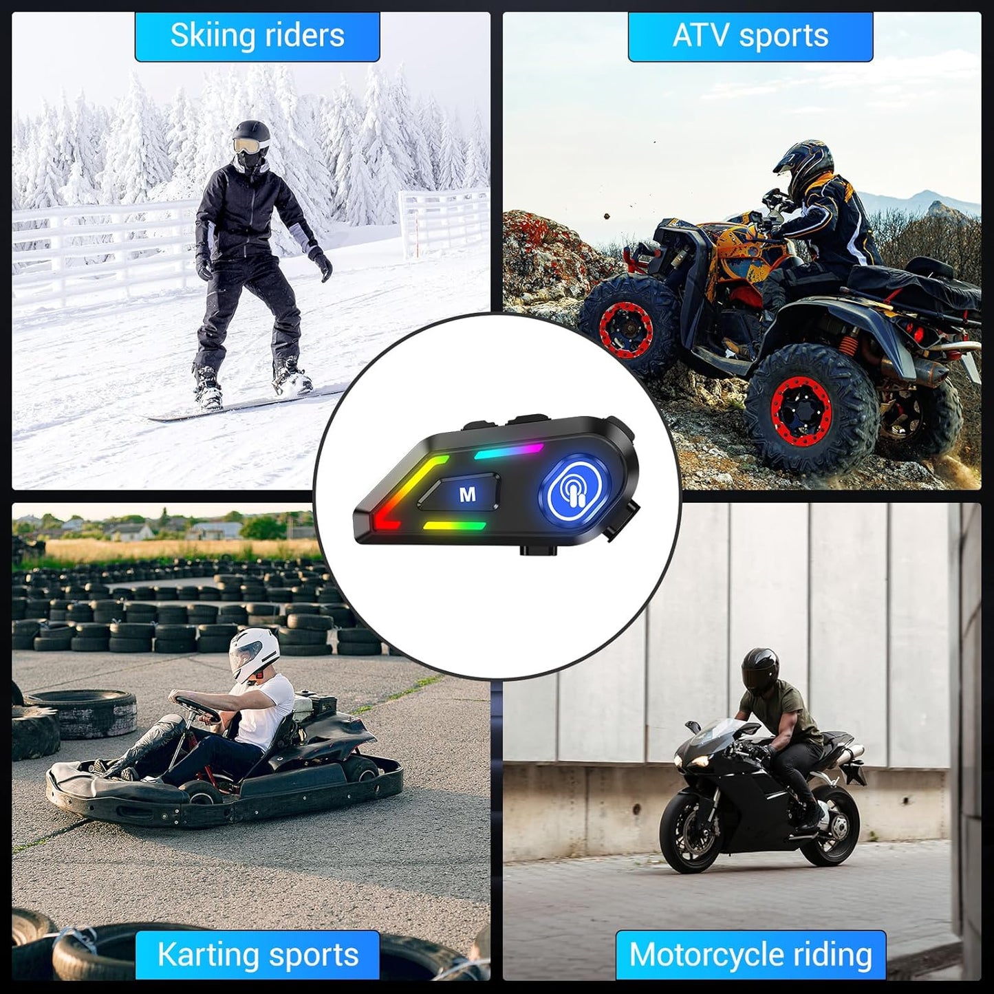 EDYELL C5 Motorcycle Helmet Bluetooth