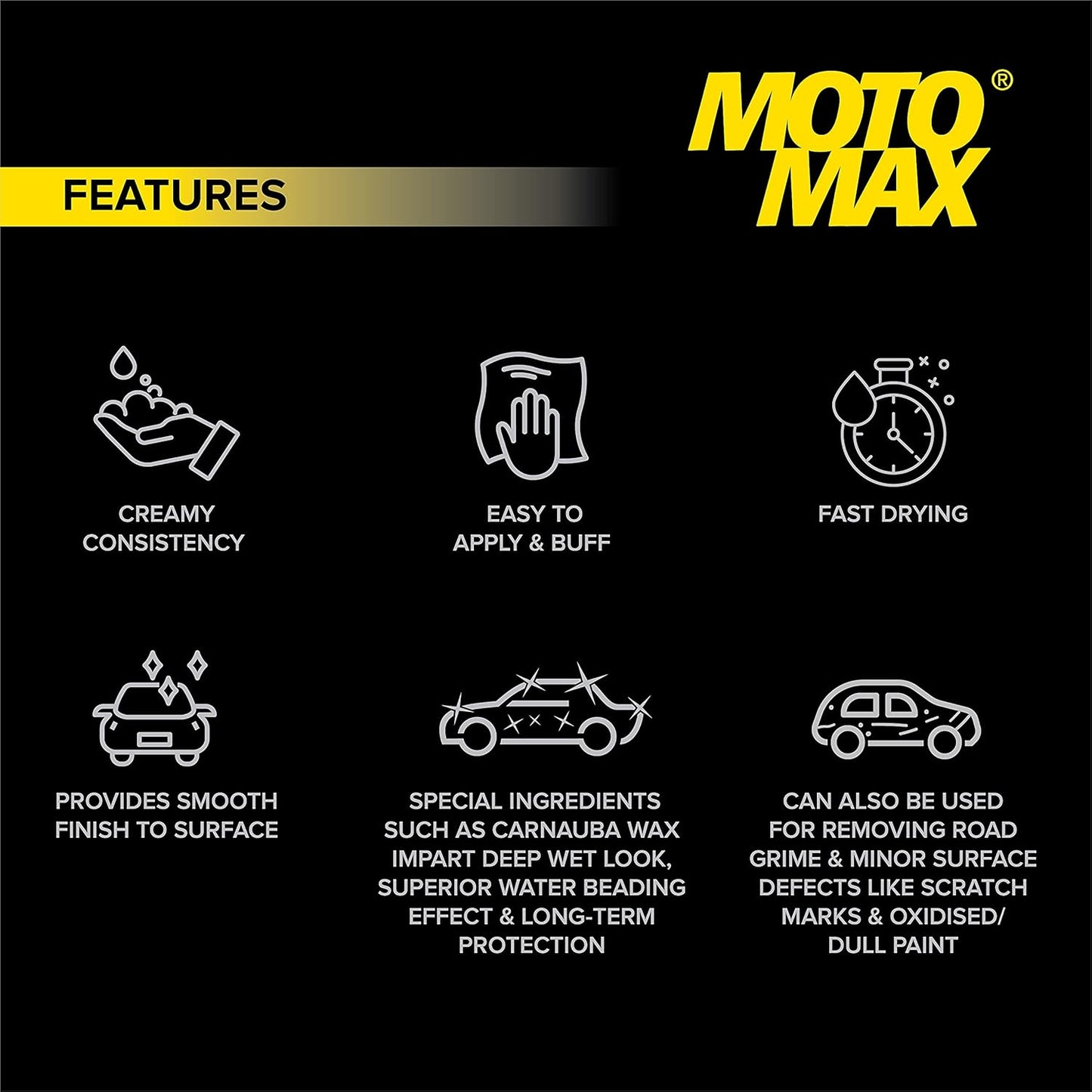 Motomax Bike & Car Cream Polish (230gm)