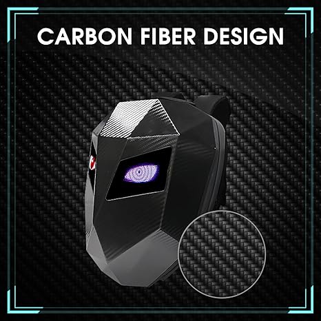 Carbon Fiber Motorcycle LED Knight Backpack