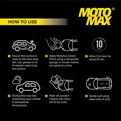 Motomax Bike & Car Cream Polish (230gm)