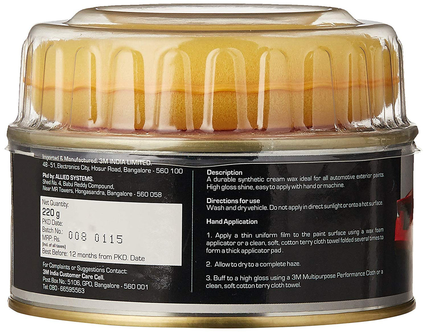 3M CREAM WAX 220 gm