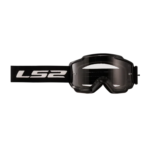 LS2 CHARGER PRO GOGGLE BLACK WITH CLEAR VISOR