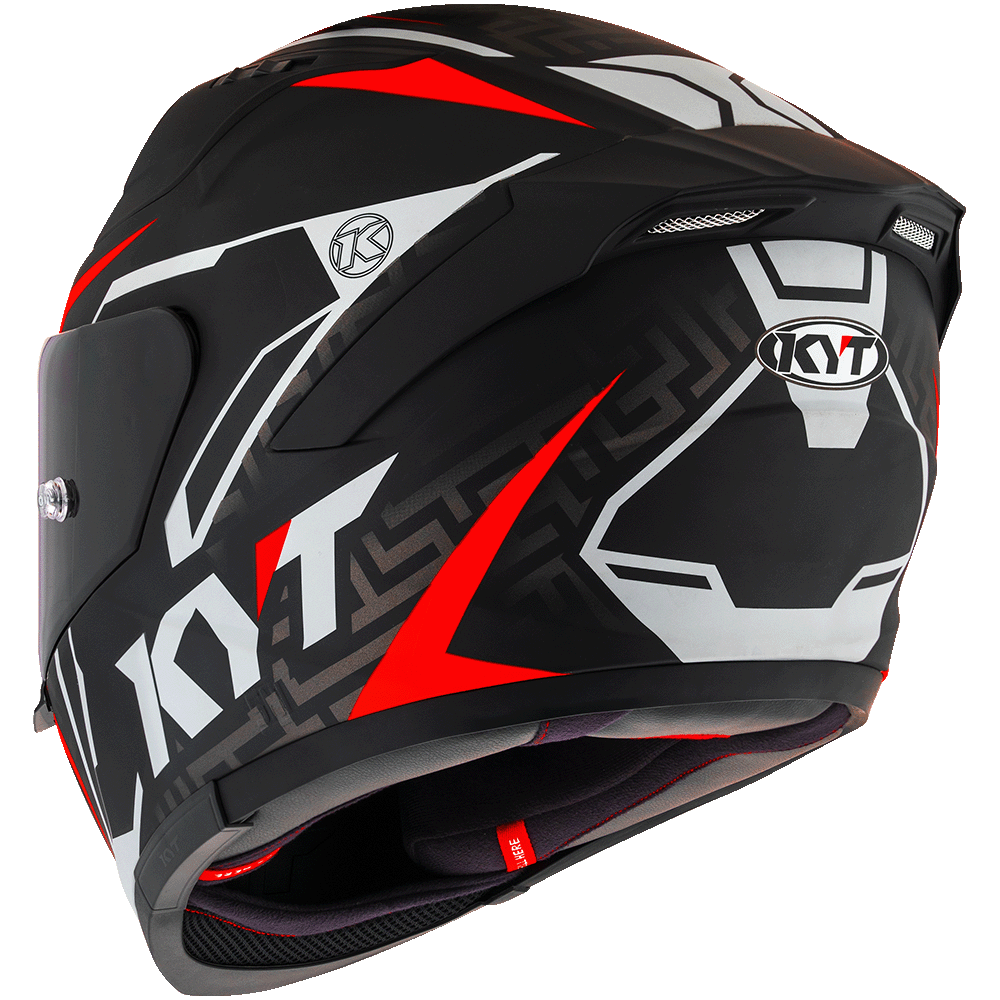 KYT Striker #02 Matt Black Red