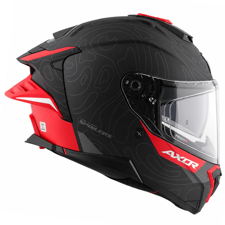 Axor Brutale Airwaves Full Face Helmet with Dual Spoilers