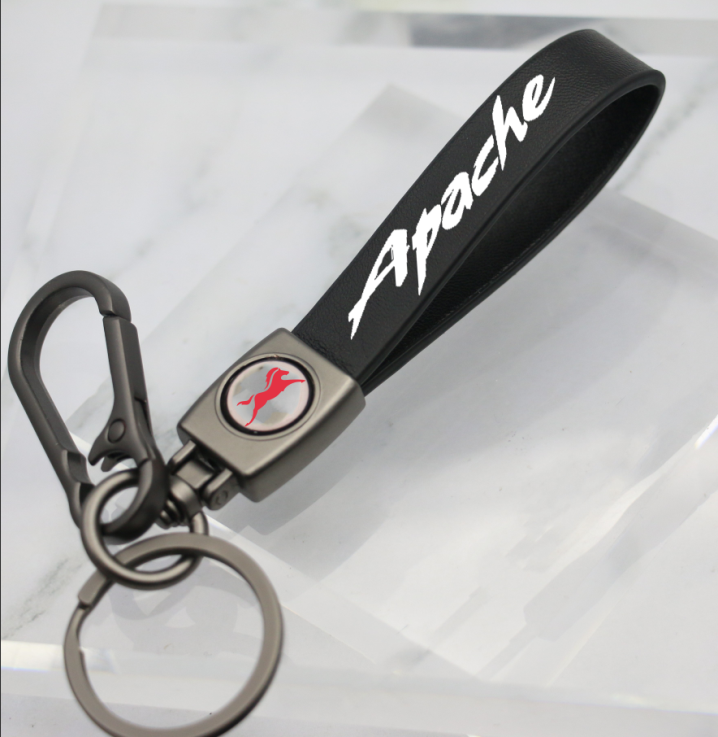 TVS APACHE LEATHER KEY CHAIN