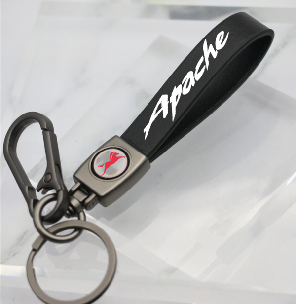 TVS APACHE LEATHER KEY CHAIN