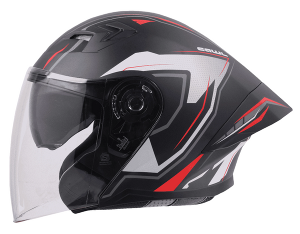 BLACK WITH GREY RED