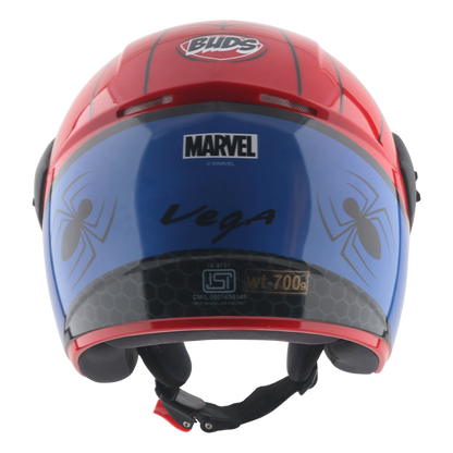 Junior Buds OF Spider Man Helmet (Kid's Helmet)
