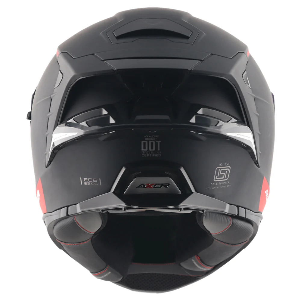 Brutale Solid Colors Dual Spoiler Helmet + Complimentary Balaclava worth 599