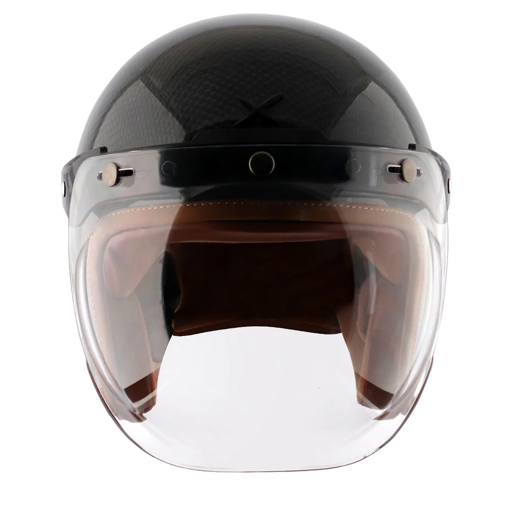 Axor Jet Carbon Small Checks helmet with Bubble Visor