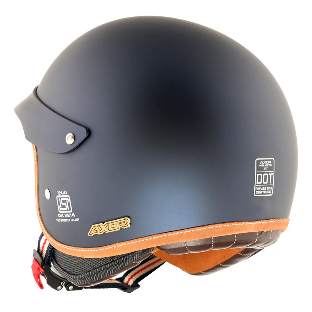 Retro Jet West Helmet with Peak
