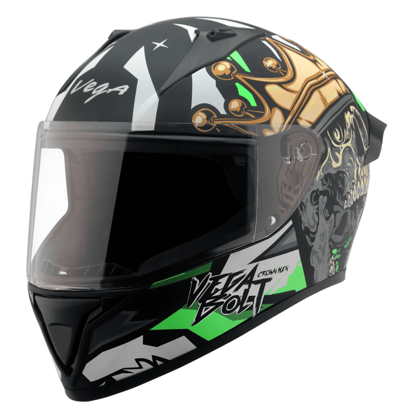 DULL BLACK NEON GREEN