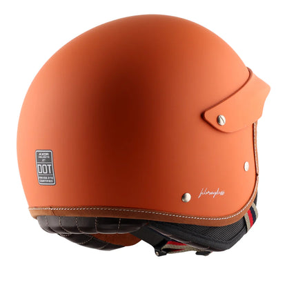 Retro Jet West Helmet with Peak