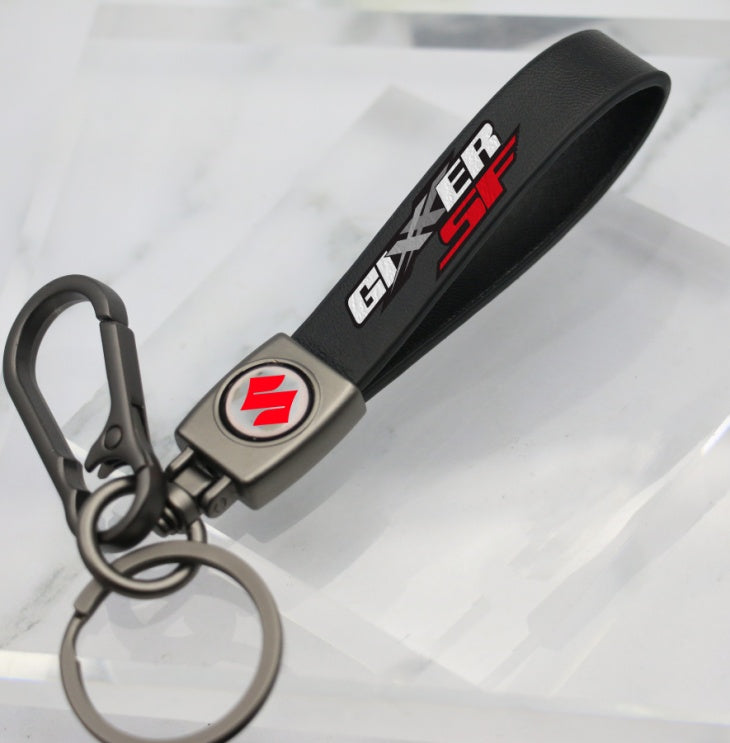 SUZUKI GIXXER SF LEATHER KEY CHAIN