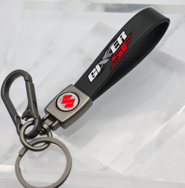 SUZUKI GIXXER SF LEATHER KEY CHAIN