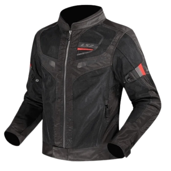 LS2 GARDA AIR MAN RIDING JACKET BLACK RED