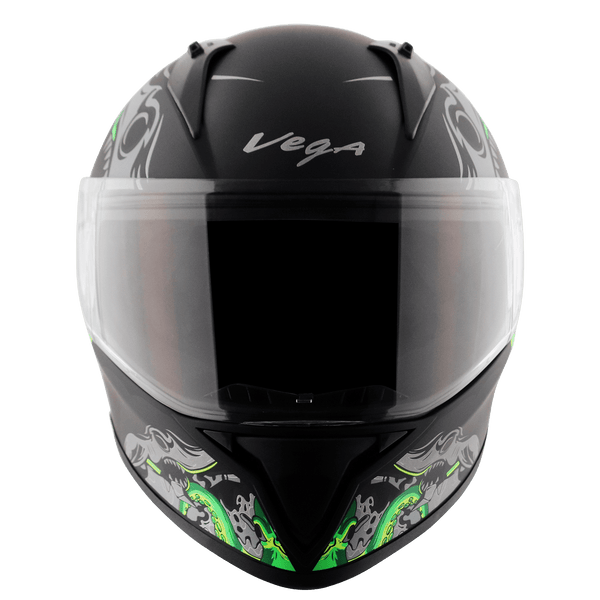 DULL BLACK NEON GREEN