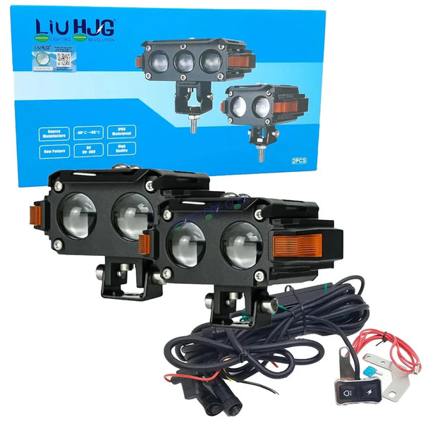 HJG Hazard S60 2 Lens Projector Fog with Harness