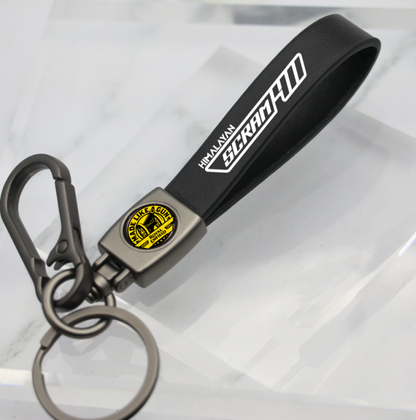 ROYAL ENFIELD HIMALAYAN SCARM 411 LEATHER KEY CHAIN
