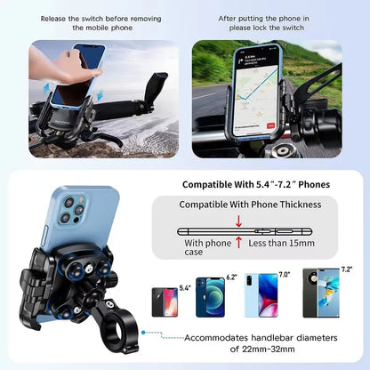 KEWIG-M8SP Anti-vibration Damper Motorcycle Phone Holder