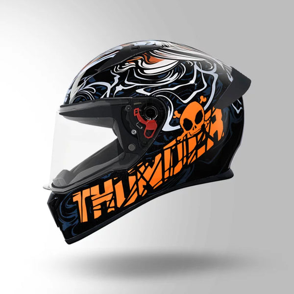 BLACK & ORANGE WITH SPOILER