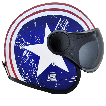 JET Captain W/Visor Helmet
