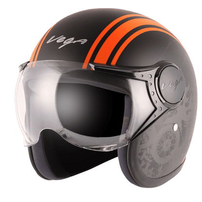 Jet Old School WVisor Helmet