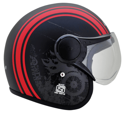 Jet Old School WVisor Helmet