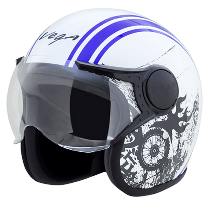 Jet Old School WVisor Helmet